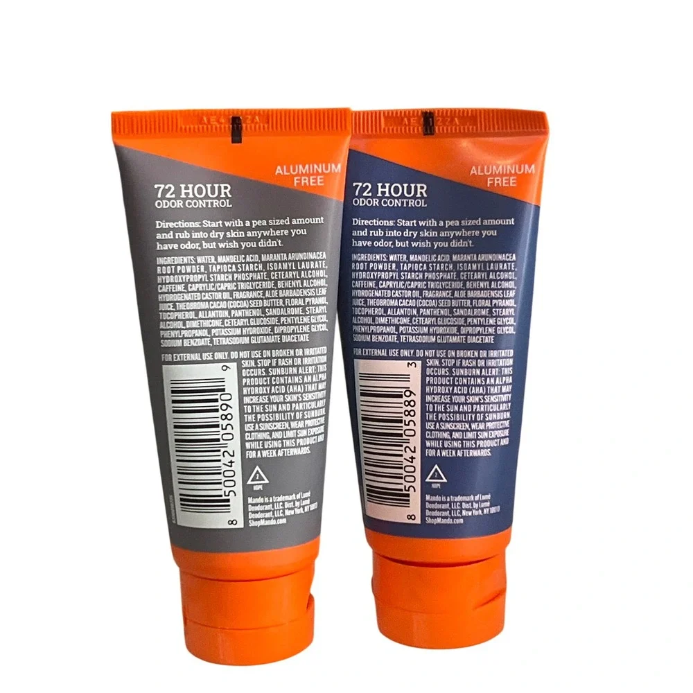 Mando Whole Body Deodorant 2 Pack Mt Fuji Pro Sport Invisible Cream 2.2oz Each
